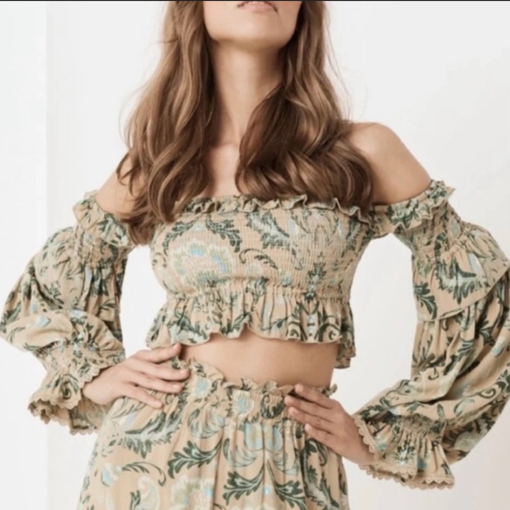 FP TO LOVE Ruched Crop Top L